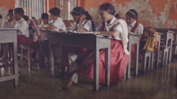 The school has been flooding since June 2007 and the water level is rising every year. PHOTO: COURTESY