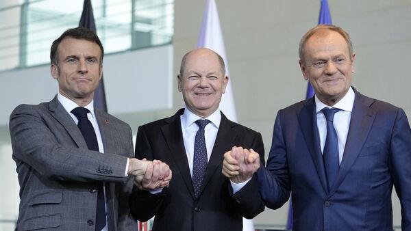 Germany, France and Poland pledge more weapons for Ukraine in show of unity